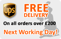 FREE DELIVERY on all order over $300. Next Working Day!